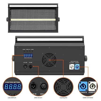 ValaVa Led Stage Light 1000W LED Strobe Wash Light