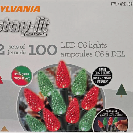 Sylvania 2 x 100 LED Red & Green