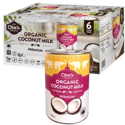 Cha's Coconut Milk, 4-6 × 405 mL