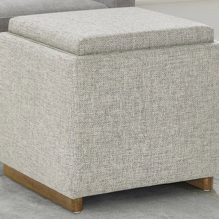 Thomasville Small Fabric Storage Ottoman