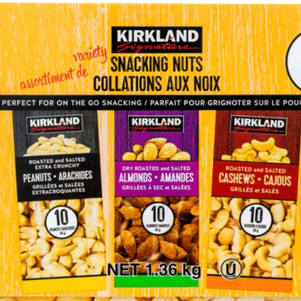 KS  Snacking Nuts Variety Pack,OPENED