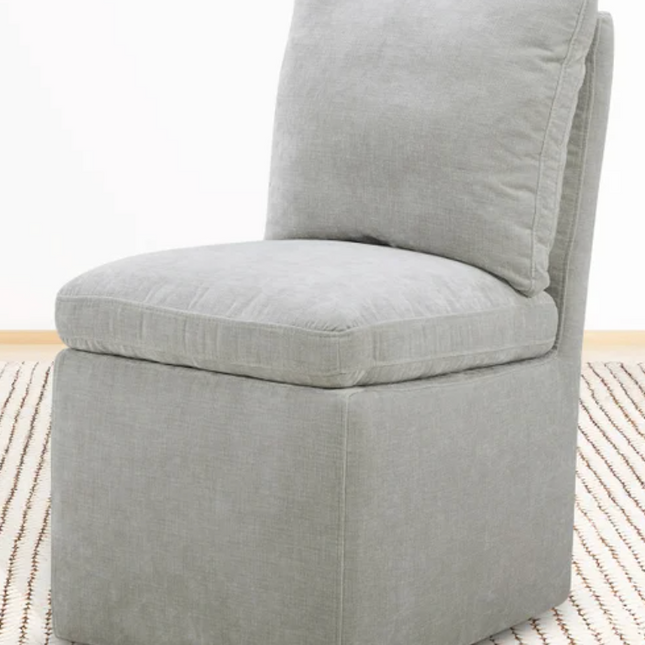 Aiden & Ivy Armless Fabric Dining Chair