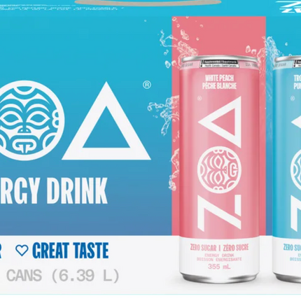 ZOA Energy Drink Variety, 15-18 × 355 mL