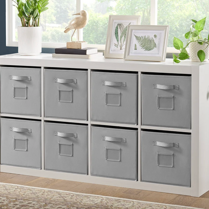Onin Room Divider with 8 Storage Bins Used