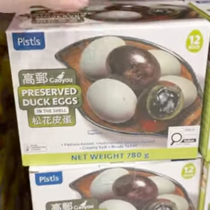 Pistis Preserved Duck Eggs 10 -12Count
