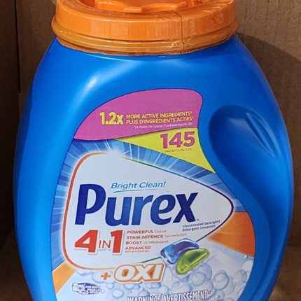 Purex 4in1 + OXI Detergen 145 Count