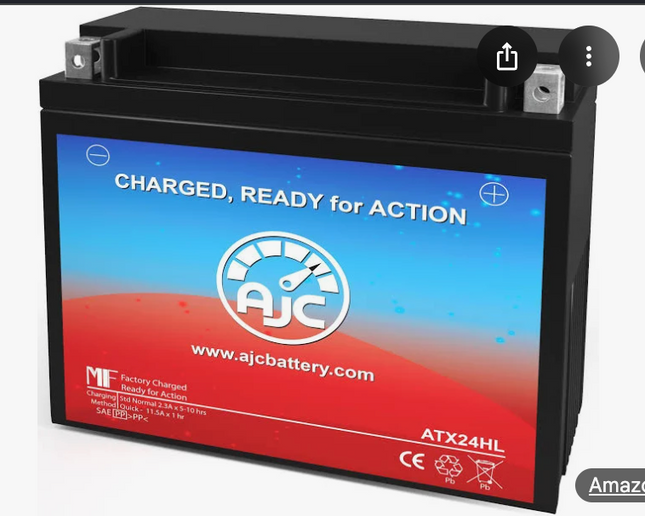 AJC Powersport Battery ATX24HL