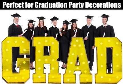 LANGXUN 40inch Gold Grad Letters Kit