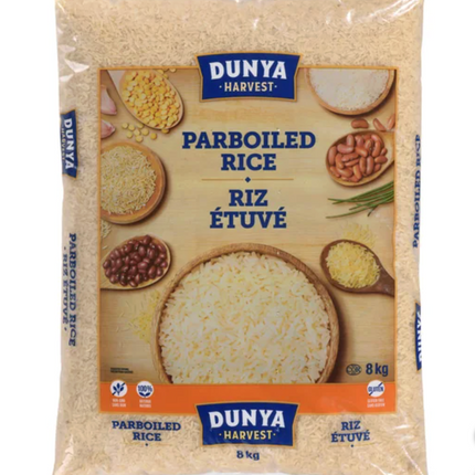 Dunya Harvest Parboiled Rice, 8 kg
