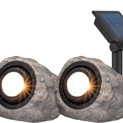 KODA Solar LED Rock Spotlight, 2-Pack