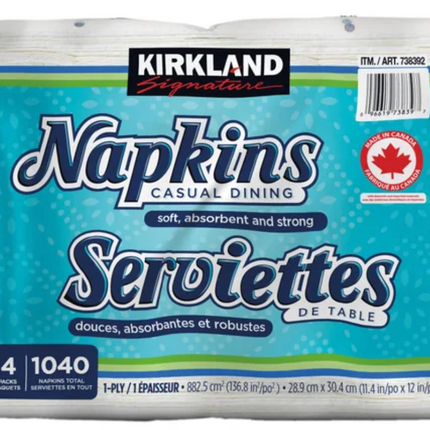 KS 1-ply Napkins, 1040-count