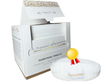Organic Luxury Biobased, Professional Grade Extra Large Face Towels