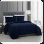 Futuresoft QUEEN Reversible Comforter Set USED