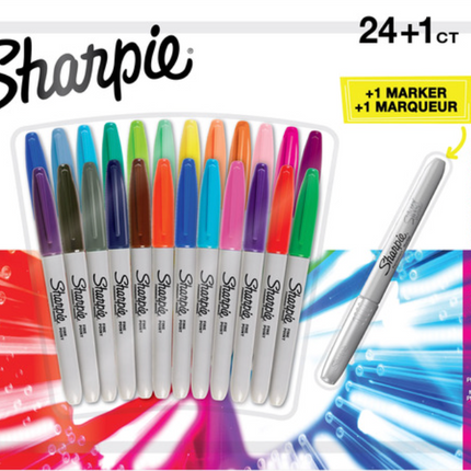 Sharpie Mixed Permanent Markers Pack of 25