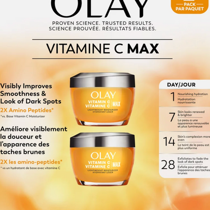 Olay Vitamin C MAX, 2 x 50 mL