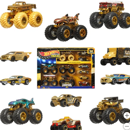 Hot Wheels Monster Truck Big Foot Trophy Champions Car & Truck Multipack