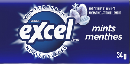 Excel Winterfresh Mints, 8 × 34 g