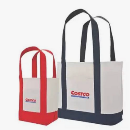Costco Canvas Tote Bag 2-Pack