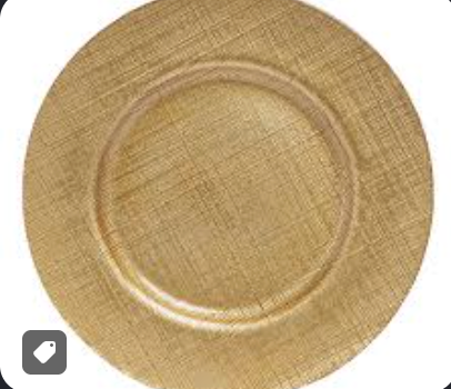 over&back 8-Piece Glass Charger Plates