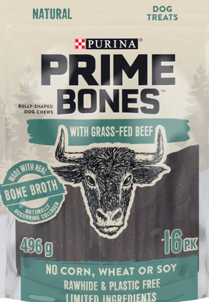 PRIME Bones Dog Treats, Grass-Fed Beef - 496 g