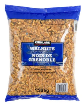 Kirkland Signature Raw Shelled Walnuts-OPENED BAG