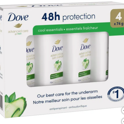 Dove Advanced Care Antiperspirant, 4-pack