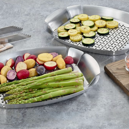 Linkfair Stainless Steel BBQ Baskets (2-Pack)