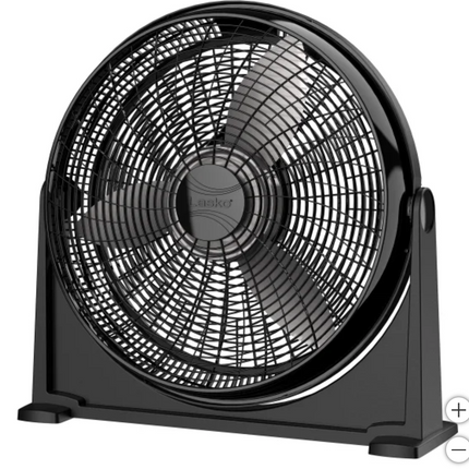 Lasko Air Circulator Floor or Wall-mount Fan, Black 50.8 cm (20 in.)