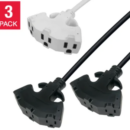 PRIME 25 ft Outdoor Extension Cord, 3-pack