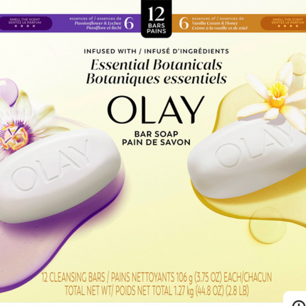 Olay Essential Botanical Bar Soap 10-12 x 106 g
