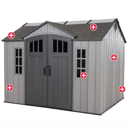 Lifetime 10 Ft. x 8 Ft. Outdoor Storage Shed