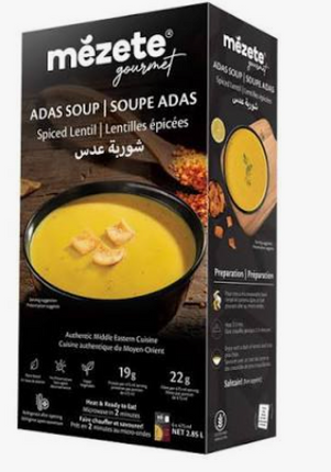 Mezete Adas Spiced Lentil Soup 4 x 475 mL