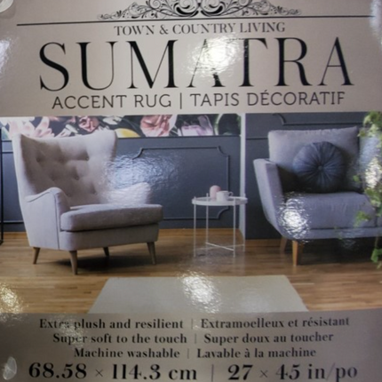 Town & Country Sumatra Accent Rug 27x45" BROWN