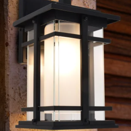 LUTEC Craftsman Style Outdoor LED Wall Lantern