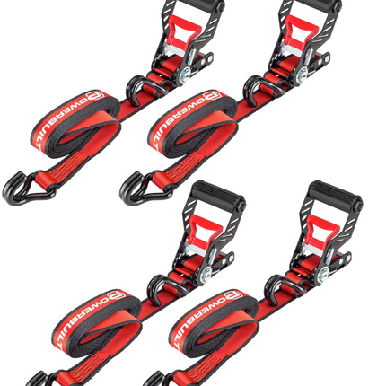 Powerbuilt Ratchet Tie Down Set 4-piece