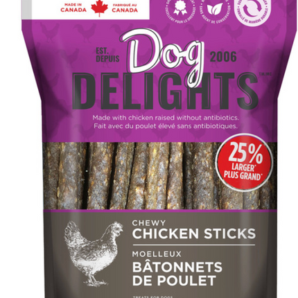 Dog Delights Chicken Sticks 15oz HALF BAG