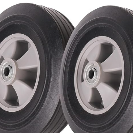 AR-PRO 10" x 2.5" Flat Free Solid Rubber Tires