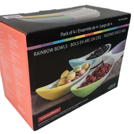 Over and Back 6 Piece Rainbow Bowls