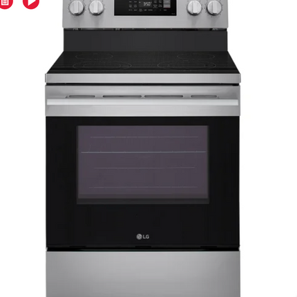 LG 30 in 6.3 cu ft. Electric Freestanding Range USED