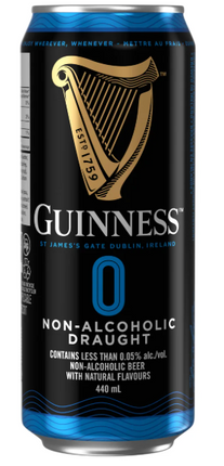 Guiness Zero Non-alcoholic Beer, 440 mL 18-pack