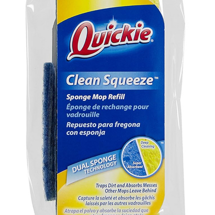 Quickie Sponge Mop Refill, Clean Squeeze Type J