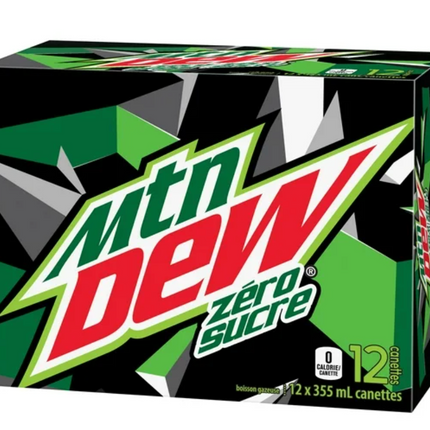 Mtn Dew Zero Sugar 12 x 355 mL