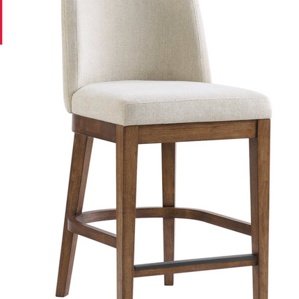 Pike and Main Ivy Fabric Counter Stool, 2-pack