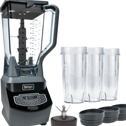 Ninja Professional 2.1L 1100-Watt Countertop Blender with Nutri Ninja Cups