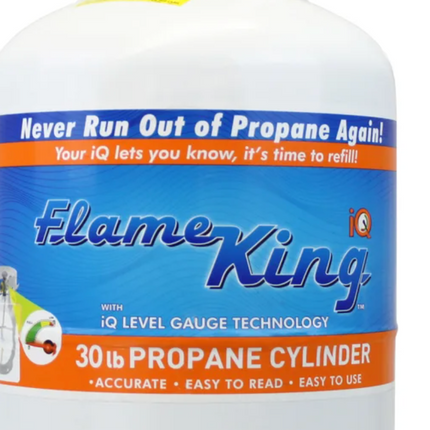 Flame King 30 lb Steel Propane Cylinder/Tank With Gauge (Empty)