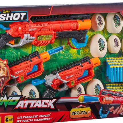 X-Shot Ultimate Dino Attack Combo SetUSED MISSING SOME BULLETS