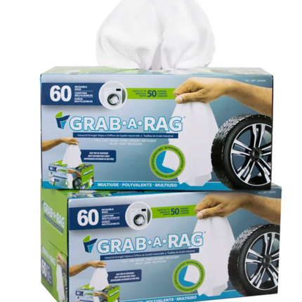 Grab-A-Rag Washable Microfibre Rags, 120 Count