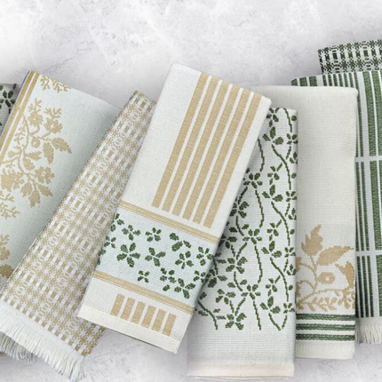Mundotextil Portugal Green Kitchen Towels, 8 Pack