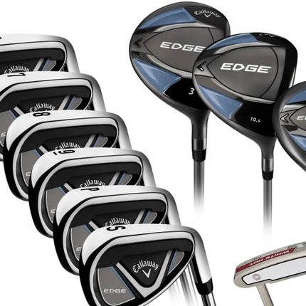 LEFT HAND Callaway Edge 9-piece Golf Set USED No DRIVER