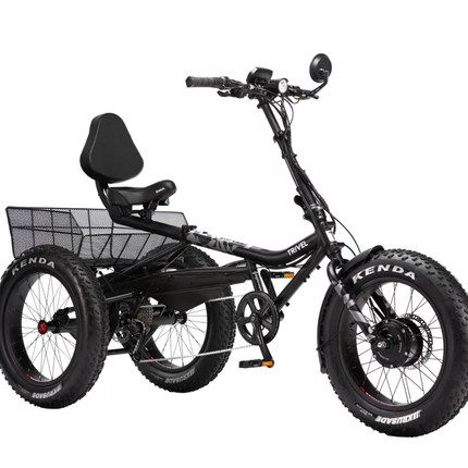 Trivel E-Azteca Power Assisted Fat Tire Tricycle
